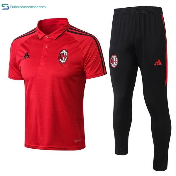 Polo Milan Conjunto Completo 2017/18 Rojo